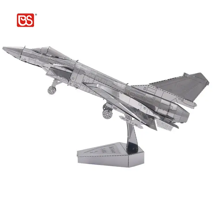 BS Toy Scale 1:150 Fighter-10 Helicopter Model Military Creative Assembly Model 3D DIY IQ Metal Jigsaw Puzzle For Adults