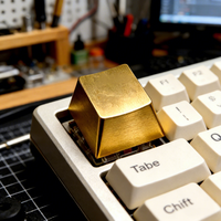 Keycaps per Tastiera Meccanica in Alluminio, Ottone e Titanio Lavorati a CNC con Superficie Anodizzata e Lucidata per Gaming e Digitazione Premium