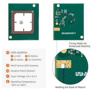 Antena <span class=keywords><strong>GPS</strong></span> de cerámica activa de 1575,42 MHz con PCB para rastreador de mascotas GNSS Dispositivo de bricolaje Compatible con dispositivo <span class=keywords><strong>Garmin</strong></span> - Product Image 3