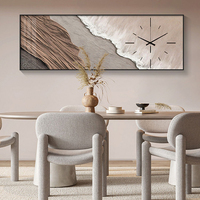 Peinture décorative moderne horloge murale cristal porcelaine peinture horloge restaurant chambre abstraite horloge nordique