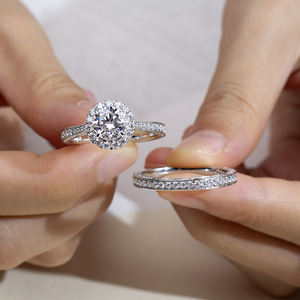 แหวนเพชรเมสซี่ รุ่น MSR-1666 ทรงกลม เงินแท้ 925 ประดับเพชรแบบ Halo เพชรเลี้ยงในห้องปฏิบัติการ - Product Image 4