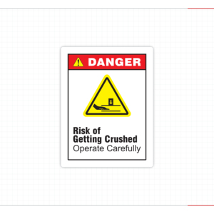 Industrial Equipment Pinch Point Warning Safety Custom Adhesive Stickers 3M High Performance Waterproof Heat Sensitive - Product Image 4