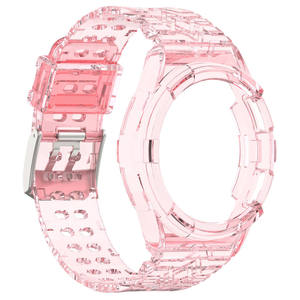 Transparent TPU Strap+ <b>Case</b> for Samsung Galaxy <b>Watch</b> 6 Classic 43/47mm Replacement Bracelet One-piece Transparent <b>Watch</b> Band - Product Image 5