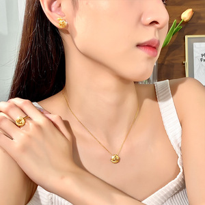 Ensemble collier et boucles d'oreilles en argent sterling S925 avec améthyste naturelle pour femme, bijoux de fiançailles, design rose, citrine haut de gamme, topaze - Product Image 4