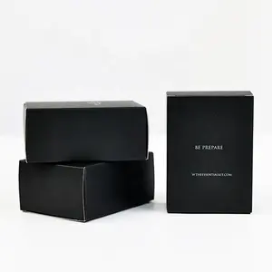 사용자 정의 디자인 럭셔리 사각형 모양 블랙 카드 컬러 크래프트 향수병 상자 화장품 종이 상자 포장