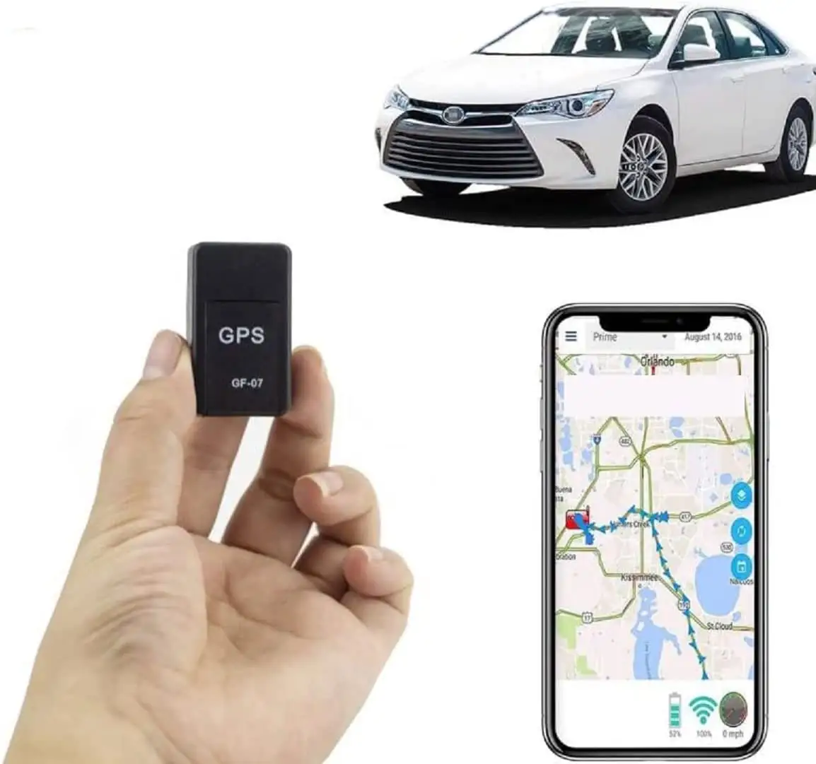 Mini GF-07 GPS Long Standby Magnetic SOS Tracking Device For Vehicle/Car/Person Location Tracker Locator System