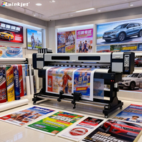 Impresora Lainkjet de Bajo Precio, Impresora Eco Solvente de 1.6m 1.8m, Máquina de Impresión de Banners y Adhesivos en Rollo, Impresión Publicitaria
