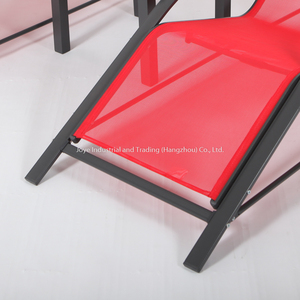 Leisure Contemporary Design KD 3pcs Aluminum Sling Chair With Side <b>Coffee</b> <b>Table</b> Set Foldable for Outdoor Use - Product Image 5