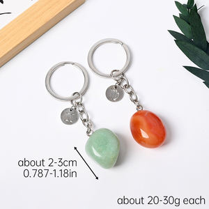 Cristales Curativos Naturales, Artesanías de Cristal, Piedras Preciosas de Cuarzo, Llavero de Cristal con los Doce Signos del Zodiaco <span class=keywords><strong>para</strong></span> Decoración Colgante - Product Image 2