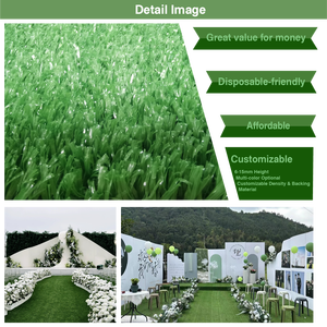 Gazon artificiel de qualité supérieure pour jardin, <span class=keywords><strong>pelouse</strong></span> <span class=keywords><strong>synthétique</strong></span> pour l'aménagement paysager, cour arrière, adapté aux animaux domestiques, réaliste - Product Image 6