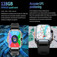 Reloj PGD 4 + 64G 1,99 pulgadas 4 Core 4G tarjeta Sim Cámara dual GPS WIFI 2,4G/5G Android 8,1 fitness reloj cuadrado teléfono móvil