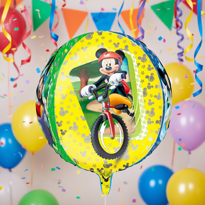Party Love Mickey Mouse Foil <b>Balloon</b> Sphere 38X40Cm <b>Round</b> Metallic Party Decoration For Kids Birthday - Product Image 3