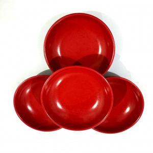 Petite assiette à vinaigre, petite assiette bicolore noir et rouge, assiette à vinaigre, assiette pour restauration rapide, assiette à condiments, vente en gros à 1 yuan - Product Image 2