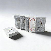 Jeu de cartes de poker personnalisable des deux côtés avec logo imprimé pour les jeux en direct, matériel en papier, fêtes, divertissement en famille
