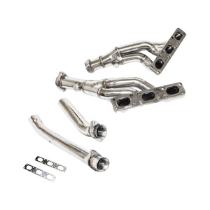 Auto Racing Parts Header Turbo Car Stainless Steel Exhaust Tail Pipe Downpipe Kit für 98-00 BMW E46 323 323I 328I Z3 E39 528I - Product Image 1