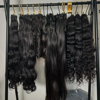 Cheveux bruts alignés sur des cuticules super doublement étirées de haute qualité, cheveux humains brésiliens vierges de qualité 12A, faisceaux de cheveux humains ondulés