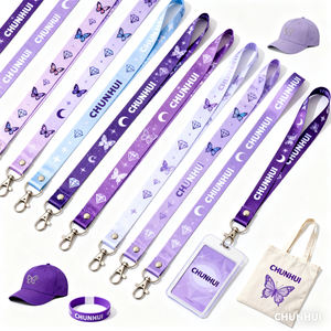 สายคล้องคอโพลีเอสเตอร์รักษ์โลก พิมพ์ลายสกรีน ดีไซน์น่ารัก พร้อมคลิปโลหะสำหรับใส่บัตรประจำตัว พวงกุญแจ สำหรับครู ท่องเที่ยว - Product Image 5
