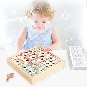 intelligence mind logic brain teaser wooden sudoku chess board puzzles game math iq toys montessori early education