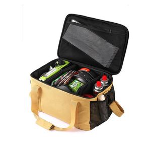 Nueva bolsa térmica portátil para acampar, almacenamiento anticolisión, bolsa de vajilla para Picnic, correa de hombro ajustable, bolsa de mano para Picnic - Product Image 1