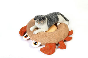 Fleece Velvet antideslizante Botfom Pet <span class=keywords><strong>Bed</strong></span> Nuevo diseño Sofá Linda forma de cangrejo Cómodo Acogedor Pet Sleeping Custom Pet Beds - Product Image 5