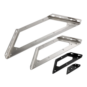 Support d'étagère triangulaire en acier inoxydable JINNATE, connecteur de meuble, support d'angle métallique durable pour montage et fixation - Product Image 5