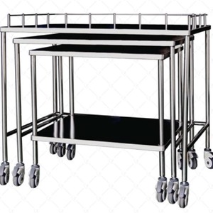 Stainless Steel Hospital Trolley 1000x600x900mm Medical Instrument Cart Durable Mobile Operating Room Equipment - Product Image 1