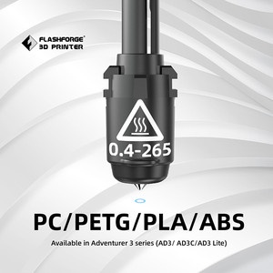 ชุดหัวฉีด Flashforge Adventurer 3 Series Adventurer 4 Upgrade Hotend สำหรับเครื่องพิมพ์ 3 มิติ ขนาด 0.4 มม. 240C/265C พร้อมการรับประกัน 1 ปี - Product Image 2