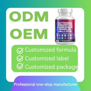 Oem nattokinase קפסולות עם כורכום סרפקטז lumbokinase תוספת לתמיכה בריאותית ובריאות משותפת - Product Image 5