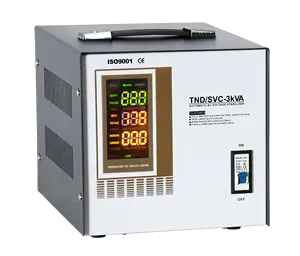 O estabilizador do regulador de tensão automático série TND/SVC 3KV pode ser amplamente utilizado na eletricidade