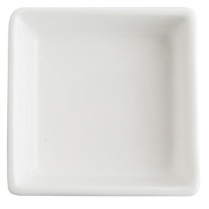 Piatto Quadrato Semplice in Ceramica Bianca per Salse, Antipasti, Tapas, Condimenti - Mini Vassoio per Uso Quotidiano in Casa, Ristorante, Hotel - Product Image 6