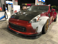 Pièces de voiture en fibre de carbone pour 12 partir 370Z Z34 Kouki Fin Modèle VRS Style lèvre avant (facelift)