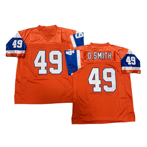 Camiseta de rugby cosida de estilo vintage para hombre 57 Tom Jackson 65 Gary <span class=keywords><strong>Zimmerman</strong></span> 77 Karl Mecklenburg 84 Shannon Sharpe S-3XL - Product Image 6