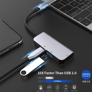Station d'accueil Type-C vers 4K avec ports USB-A et plus de 10 ports, <span class=keywords><strong>hub</strong></span> d'extension tout-en-un - Product Image 3