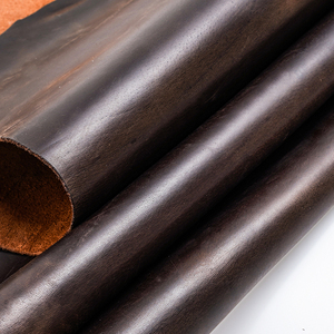 أحذية ألوان من مادة جلد طبيعي مورد بني غامق جلد الحصان المجنون جلد البقر جلد البقر جلد حقيقي جلد البقر كامل الحبوب - Product Image 2