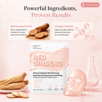 Mascarilla Facial de Hidrogel con Colágeno y Raíz de Ginseng Rojo Energizante para una Piel Radiante, Nueva Fórmula OEM 2026