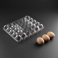 Fabricant d'usine de Qingdao, boîte d'emballage pour œufs de poulet en plastique PET jetable sur mesure, barquette en blister pour œufs de volaille