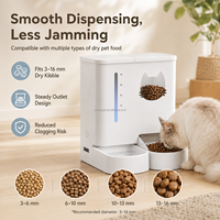 Distributeur automatique d'aliments pour animaux de compagnie, étanche, rechargeable, avec contrôle par application mobile, alimentation programmée, matériaux de qualité alimentaire pour chats et chiens