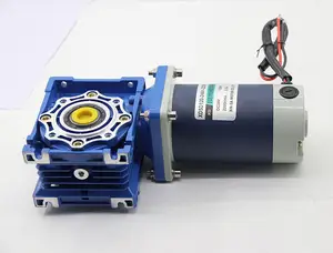 12V/24V 200W DC Worm Gear Motor With RV30 Speed Control High Torque And Reversible Rotation.