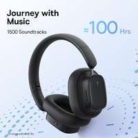 Headphone Nirkabel Baseus H1i ANC Bowie BT 5.3 Peredam Kebisingan Hi-Res 38db Audio Spasial 3D