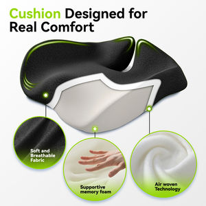 Ортопедическое офисное кресло из пены с эффектом памяти модальный рог подушки эргономичное кресло поддержка сиденья автомобиля подушка для офисного кресла - Product Image 2