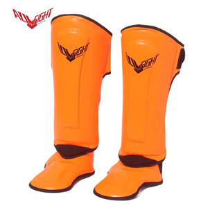 Protège-tibias autocollants ALLFIGHT 2026 en PU multicouche S-XL pour Enfants et Adultes Entraînement MMA - Product Image 1