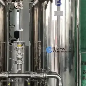 O fabricante vende máquinas de nitrogênio em aço inoxidável usadas