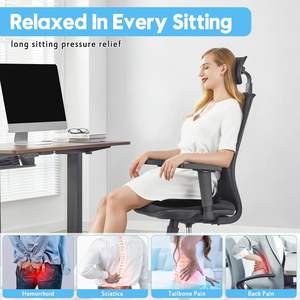 Coussins de siège en mousse à mémoire de forme en gros pour chaise de bureau, coussin de siège pour longues sessions, coussin de fessier - Product Image 3