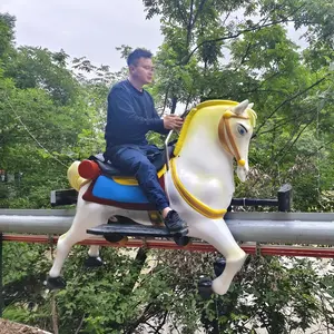 Fornitore cinese di equitazione strutture di intrattenimento all'aperto per cavalieri monorotaia