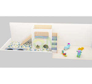 Juego <span class=keywords><strong>de</strong></span> Parque Infantil <span class=keywords><strong>de</strong></span> Madera con Diseño Personalizado, <span class=keywords><strong>Mini</strong></span> <span class=keywords><strong>Piscina</strong></span> <span class=keywords><strong>de</strong></span> Pelotas, Equipo <span class=keywords><strong>de</strong></span> Juegos Interior para Niños con Trampolín - Product Image 3