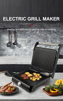 Machine à petit-déjeuner multifonctionnelle en promotion : Grille-pain antiadhésif à double face, appareil à sandwichs et gaufres