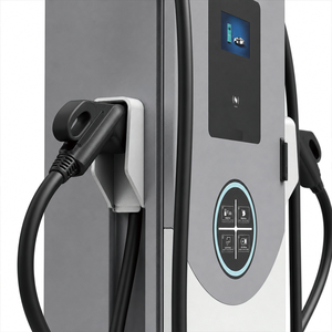 Chargeur DC vertical pour VE, étanche IP55, avec deux pistolets de charge rapide, activation par carte, QR code et application, équipement de recharge commercial - Product Image 3