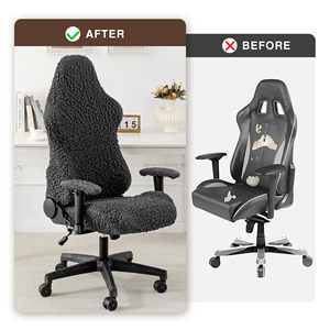 <span class=keywords><strong>Housse</strong></span> de chaise de bureau rotative ergonomique bon marché de haute qualité housses de chaise de jeu d'<span class=keywords><strong>ordinateur</strong></span> extensibles avec housses de protection de <span class=keywords><strong>fauteuil</strong></span> - Product Image 4
