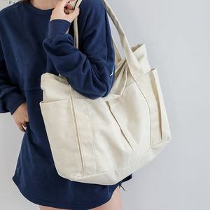 Sac fourre-tout en <span class=keywords><strong>toile</strong></span> RTS <span class=keywords><strong>XXL</strong></span> Sacs fourre-tout en <span class=keywords><strong>toile</strong></span> populaires Sacs fourre-tout surdimensionnés avec poches et fermeture éclair - Product Image 4