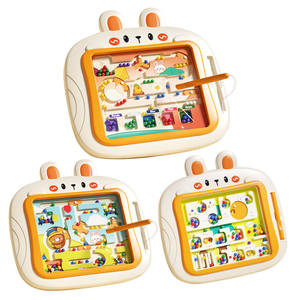 Jouets Montessori Planche occupée pour les tout-petits Jouets magnétiques Puzzle <span class=keywords><strong>Jeu</strong></span> <span class=keywords><strong>de</strong></span> <span class=keywords><strong>labyrinthe</strong></span> <span class=keywords><strong>Jeu</strong></span> éducatif <span class=keywords><strong>de</strong></span> blocs magnétiques Jouets pour enfants Apprentissage - Product Image 1